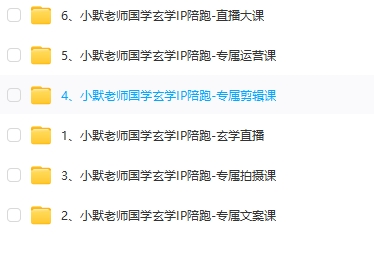 国学/玄学线上IP陪跑课程：矩阵号运营与私域引流，从0到1的变现项目营销—暮沉资源站