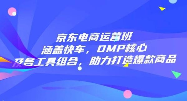 京东电商运营班：涵盖快车，DMP核心及各工具组合，助力打造爆款商品
