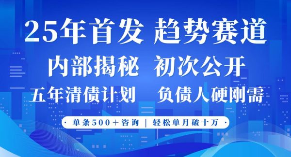 2025年首次公开，真正的事业型赛道，客咨不断，单月轻松破十