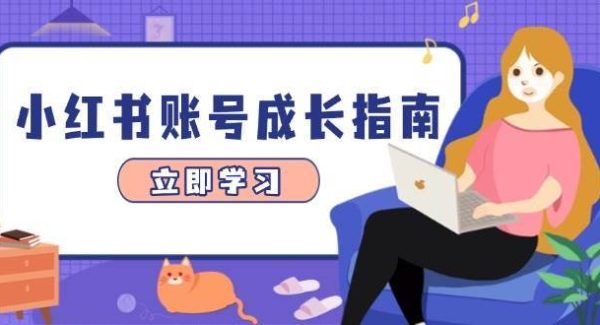 小红书账号成长指南，爆款选题+精准定位+数据分析，系统提升账号变现能力