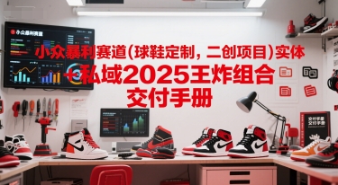 小众暴利赛道(球鞋定制，二创项目)实体+私域2025王炸组合  交付手册