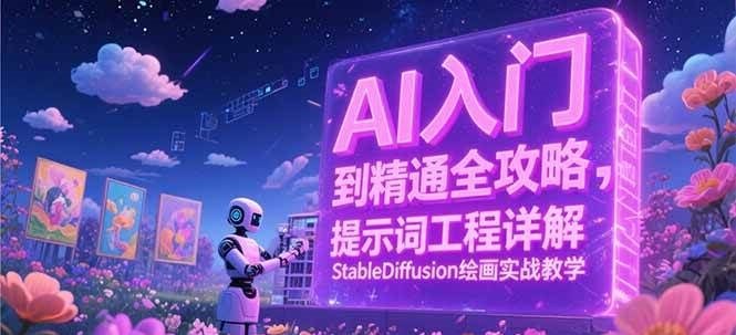 AI入门到精通全攻略，提示词工程详解，StableDiffusion绘画实战教学